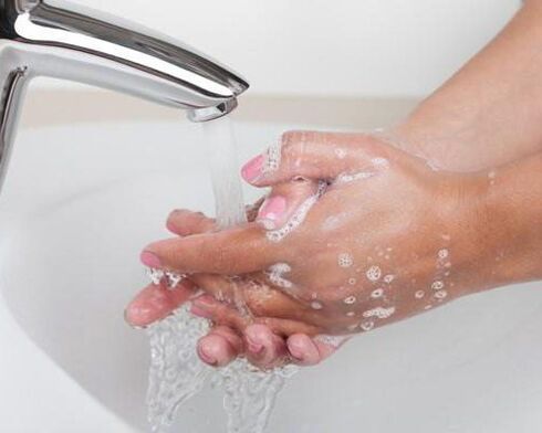 Hand washing as a parasite prevention