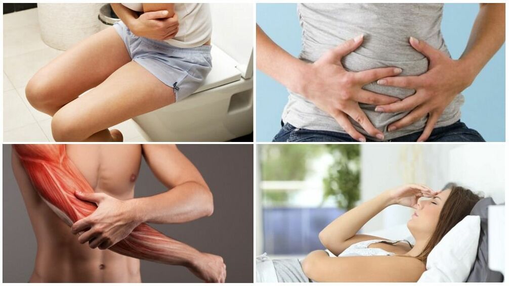 what symptoms are caused by parasites in the body